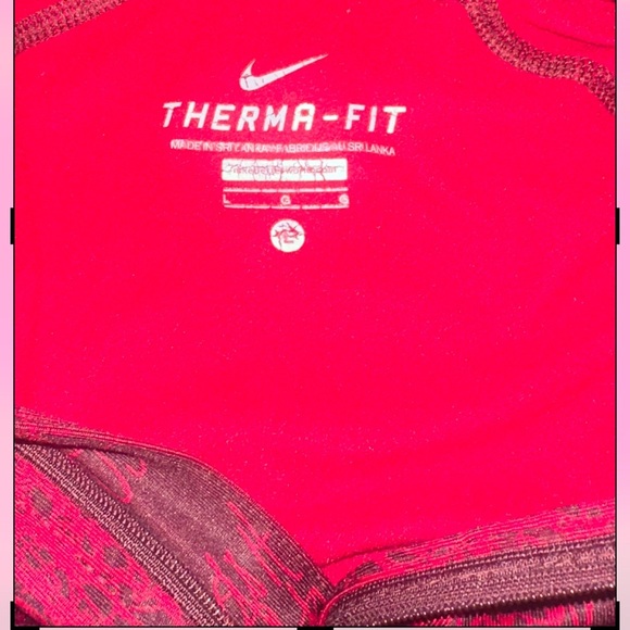 Nike Red and Black Quarter-Zip Pullover - Picture 2 of 3